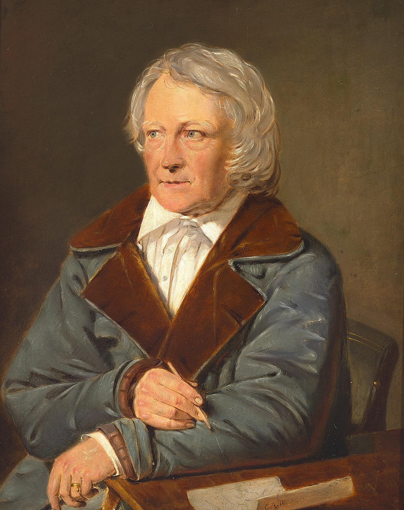 Portrait of Bertel Thorvaldsen.
